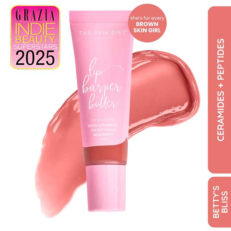 The Skin Diet Company Lip Barrier Butter Balm Brightens Hydrates Dry Pigmented Lips - Betty's Bliss