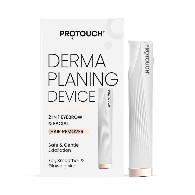 Protouch Dermaplaning Device | 2 In 1 Facial Hair Remover & Eyebrow Grooming