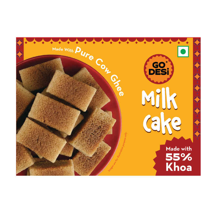 GO DESi Milk Cake | 55% Khoa | With Pure Cow Ghee GO DESi Milk Cake | 55% Khoa | With Pure Cow Ghee