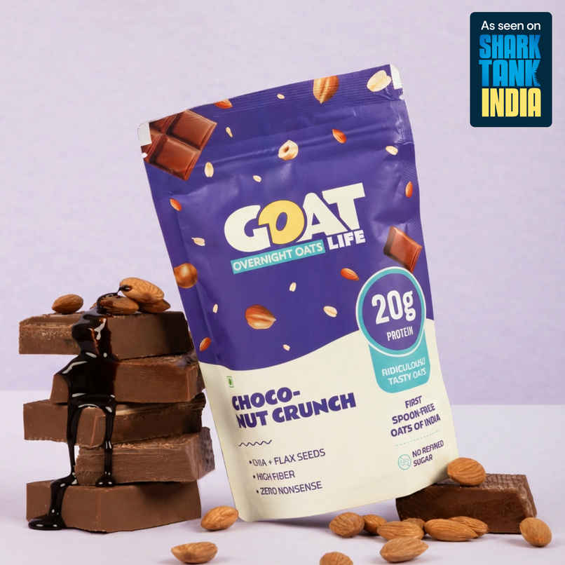 GOAT Life Choco-Nut-Crunch High-Protein Overnight Oats