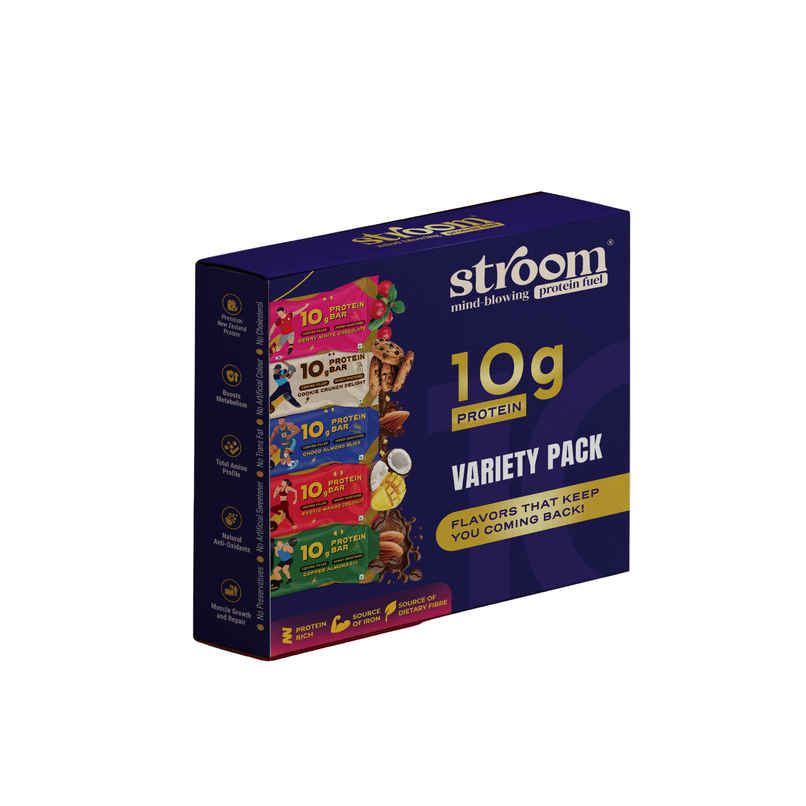 Stroom Center-Filled Protein Bars - Premium Protein And No Added Sugar | Assorted | Pack Of 5 Stroom Center-Filled Protein Bars - Premium Protein And No Added Sugar | Assorted | Pack Of 5
