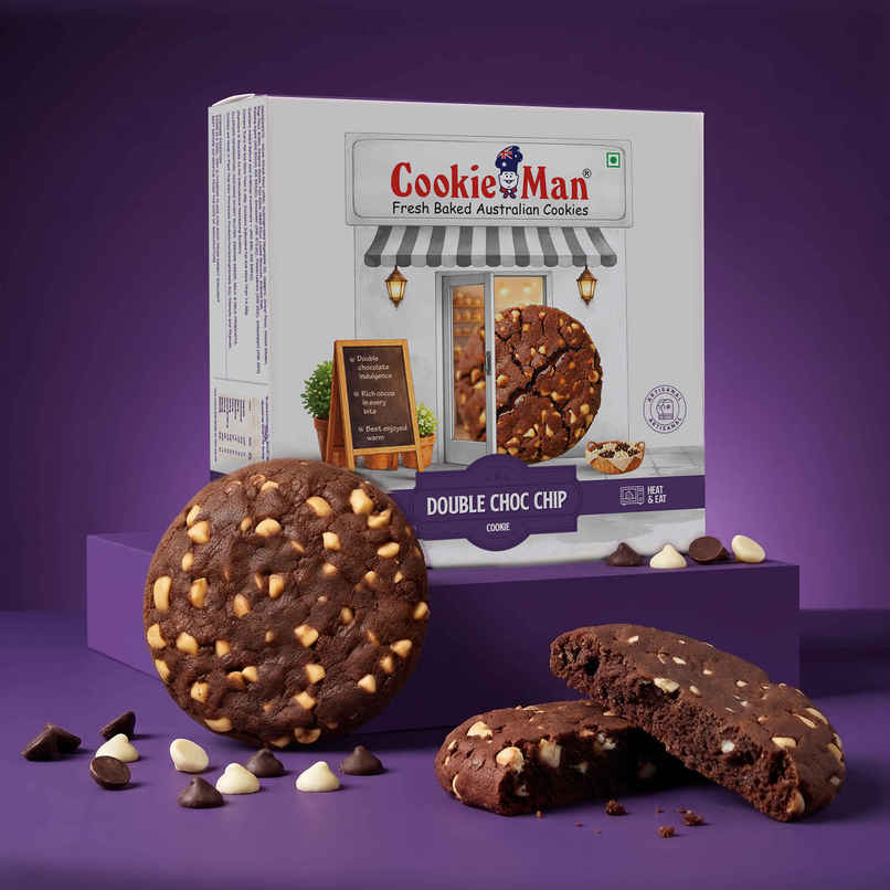 CookieMan Double Choco Chip Soft Dessert Cookie CookieMan Double Choco Chip Soft Dessert Cookie