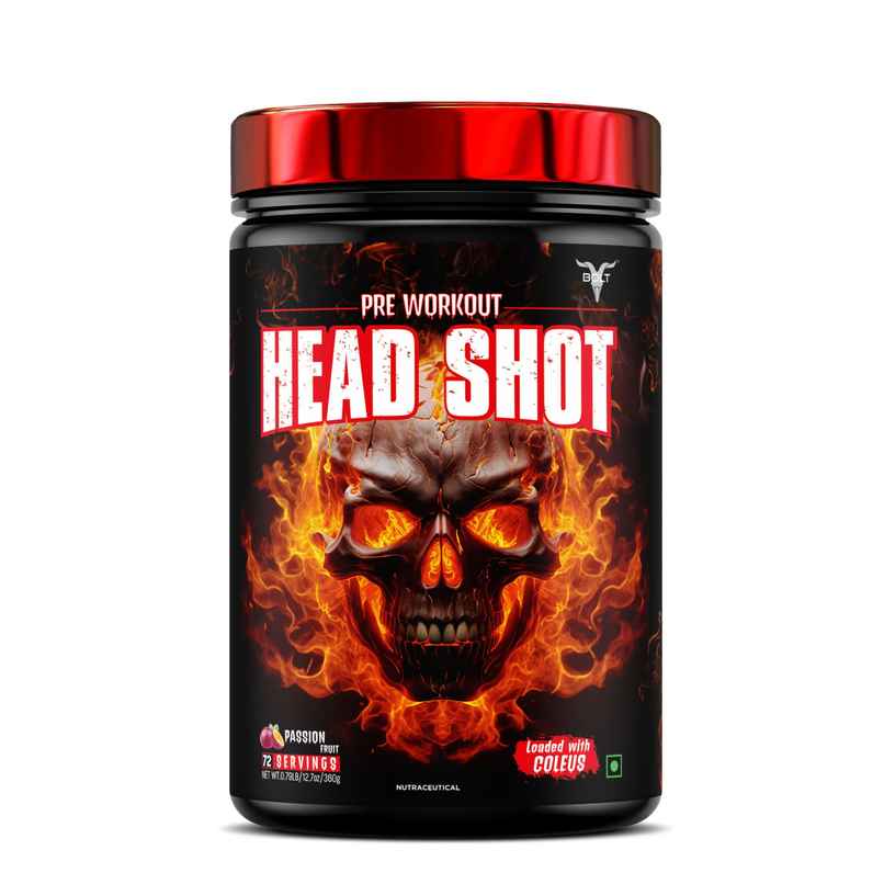 Bolt Head Shot Pre Workout Extreme Energy Intense Muscle Pump Passion Fruit