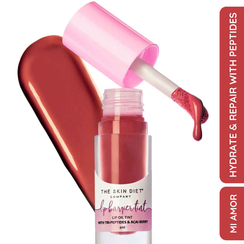 THE SKIN DIET COMPANY Lip Barrier Shine Gloss Oil For Dry & Pigmented Lips - Mi Amor