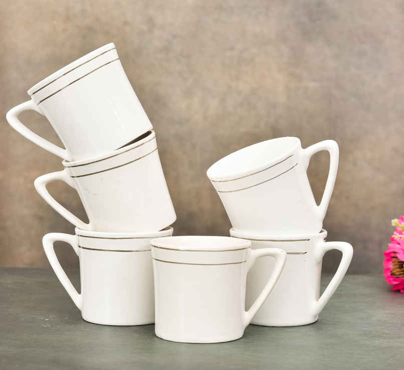 Sanjeev Kappor By OGGN Bel Bottom Silver Line Tea Mug