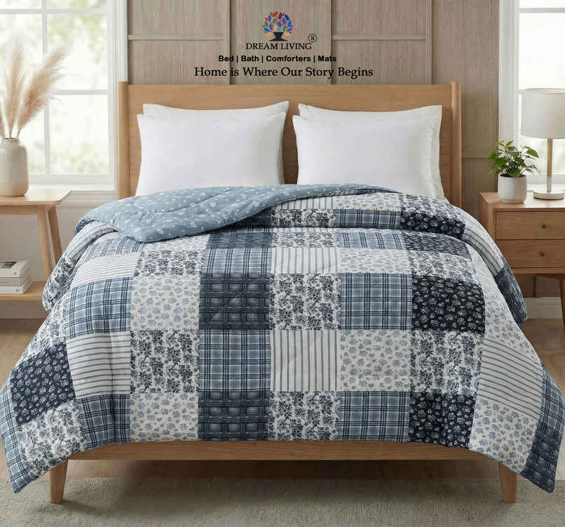 Dream Living Printed Reversible Double Bed AC Comforter 220 x 230 cm