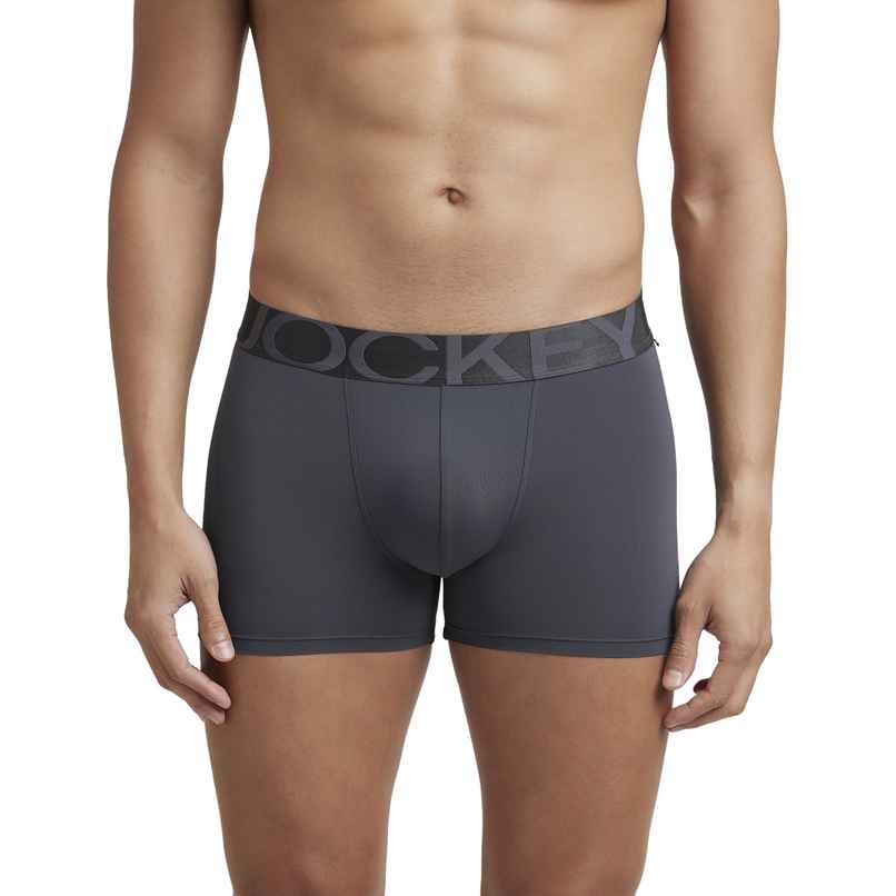 Jockey IC28 Men's Tactel Microfiber Elastane Stretch Underwear Solid Trunk | Ebony-M Jockey IC28 Men's Tactel Microfiber Elastane Stretch Underwear Solid Trunk | Ebony-M