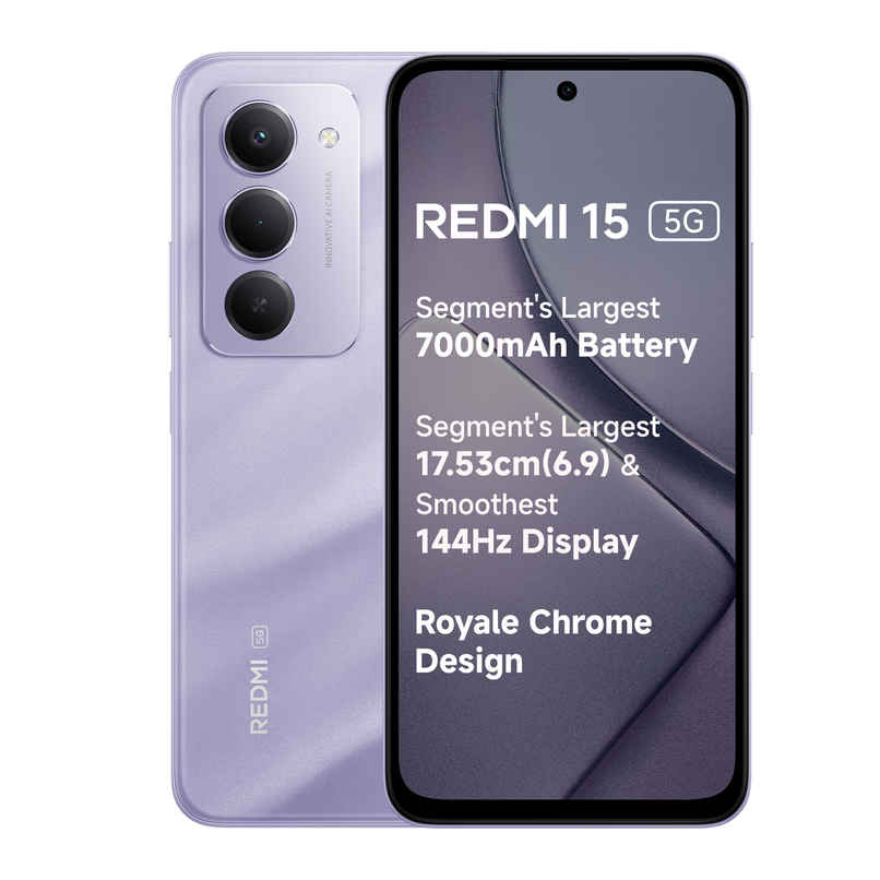 15 Smartphone | 6 GB RAM | 128 GB Storage | 6.9 in Display | 5G | Sandy Purple 15 Smartphone | 6 GB RAM | 128 GB Storage | 6.9 in Display | 5G | Sandy Purple
