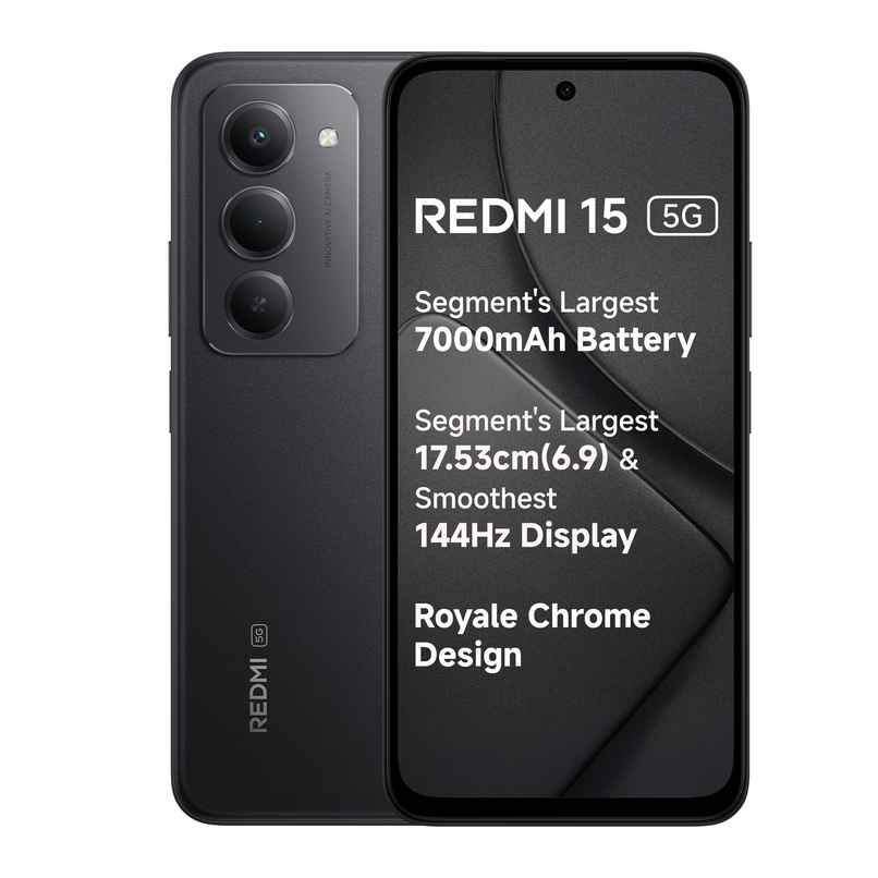 15 5G Smartphone | 6GB RAM | 128GB Storage | 6.9 in Display | Midnight Black 15 5G Smartphone | 6GB RAM | 128GB Storage | 6.9 in Display | Midnight Black