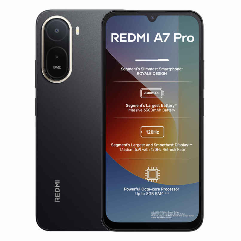 Redmi A7 Pro | 4 GB RAM | 64 GB Storage | 6.9 inch Display | 5G | Black