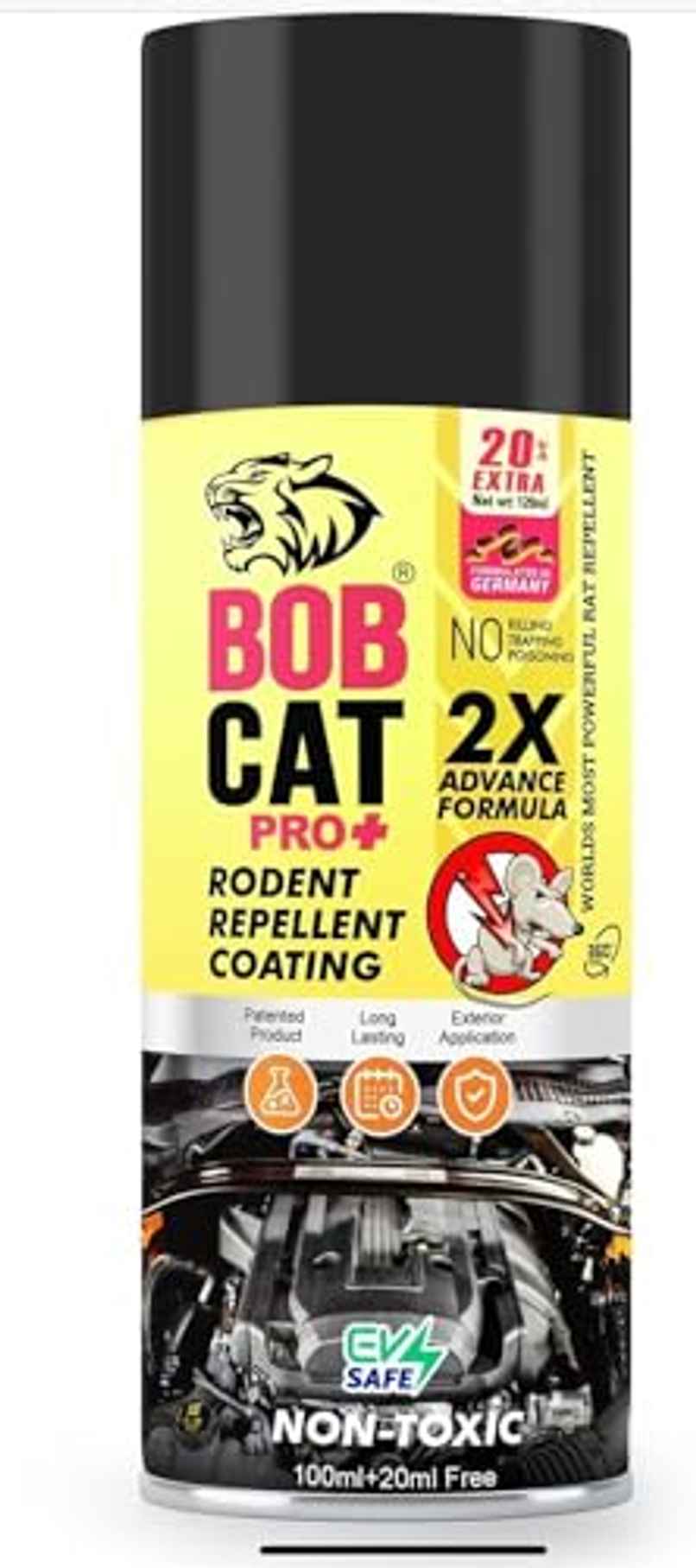 Shadow Securitronics Bob Cat Highly Effective No Entry Rat Repellent Spray for Cars