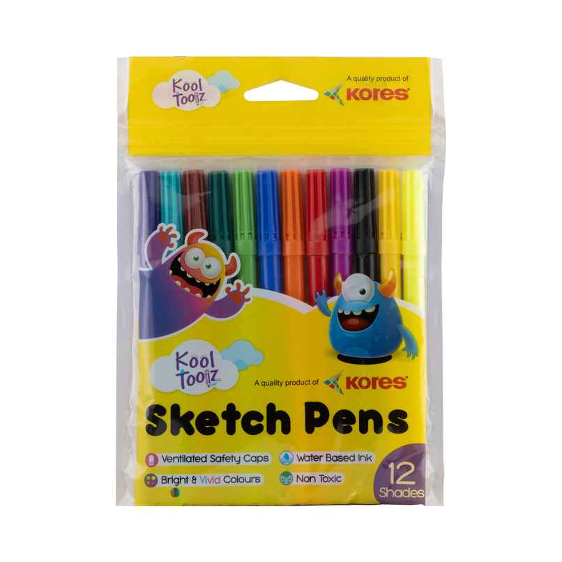 Kores Sketch Pens | 12 Shades