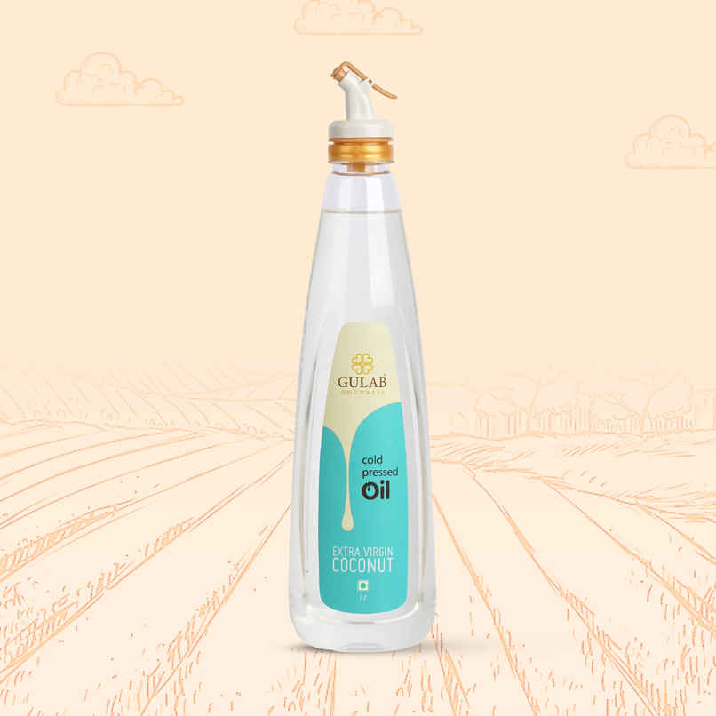 Gulab Virgin Coconut Cold Pressed Oil (Nariyal Oil) | Bottle
