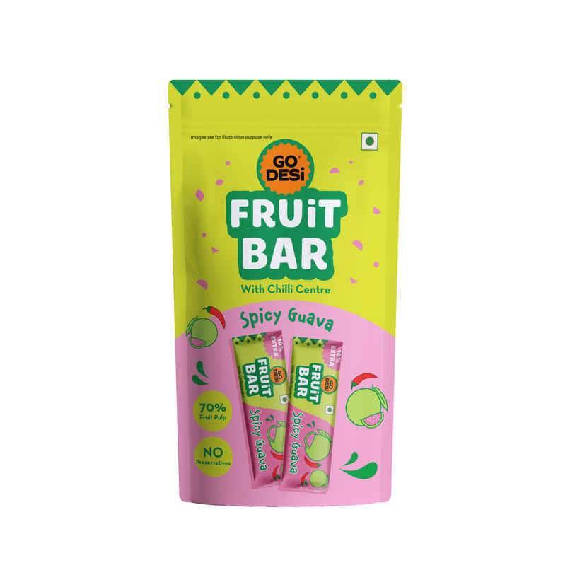 GO DESi Guava Fruti Twist Fruit Bar | Fruity & Chewy GO DESi Guava Fruti Twist Fruit Bar | Fruity & Chewy