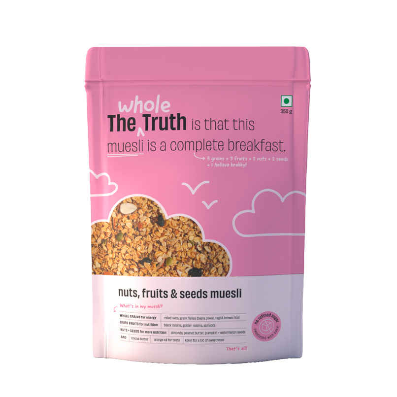 The Whole Truth - Nuts, Fruits and Seeds Breakfast Muesli The Whole Truth - Nuts, Fruits and Seeds Breakfast Muesli