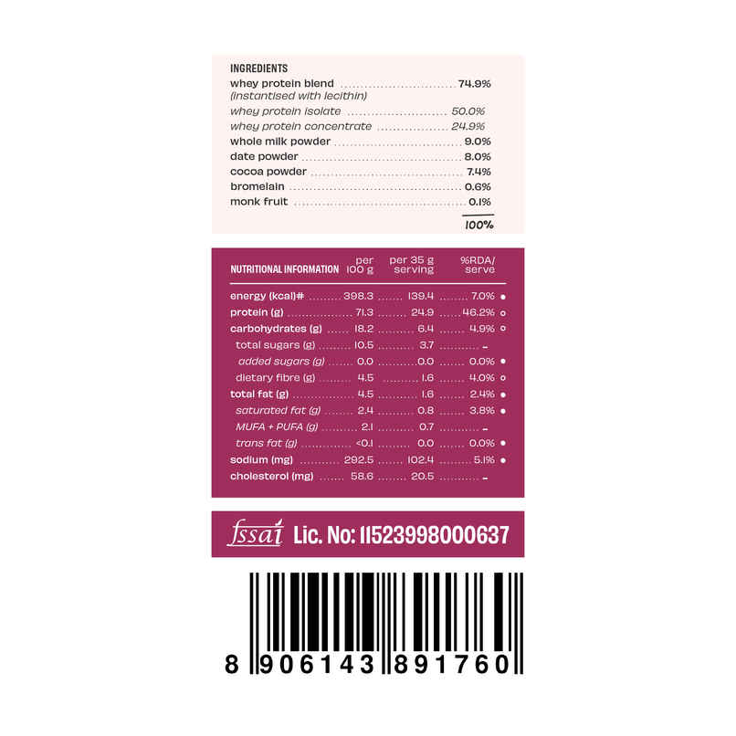 The Whole Truth Light Cocoa Whey 24G Protein Pack of 6 The Whole Truth Light Cocoa Whey 24G Protein Pack of 6