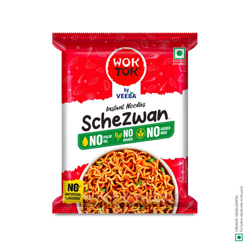 Wok Tok by Veeba Schezwan Instant Noodles | No Maida | No Palm Oil Wok Tok by Veeba Schezwan Instant Noodles | No Maida | No Palm Oil