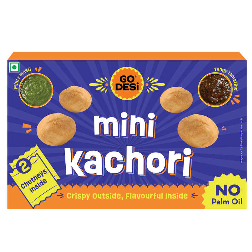 GO DESi Mini Kachori | No Palm Oil | 2 Chutneys Inside | Namkeen Snacks GO DESi Mini Kachori | No Palm Oil | 2 Chutneys Inside | Namkeen Snacks