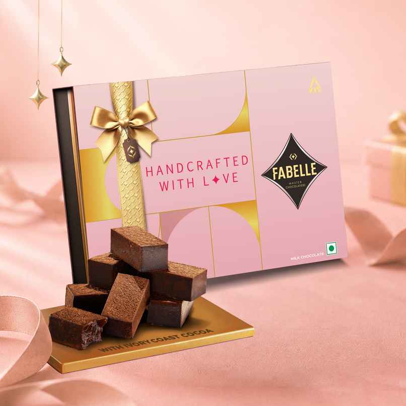 Fabelle Ganache Creamy Milk 20 Smooth Handcrafted Chocolate Cubes