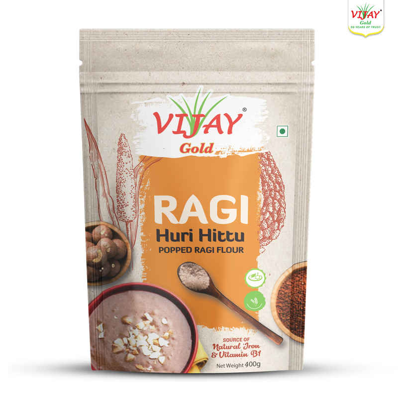 Vijay Gold Ragi Huri Hittu Popped Ragi Flour