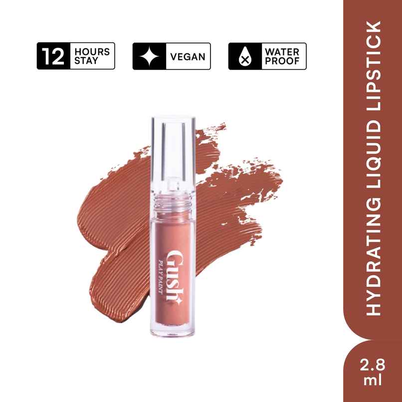 Gush Beauty Liquid Lipstick | Vegan Matte | Long Lasting, Comfortable And Non-Drying | Light Brown Nude