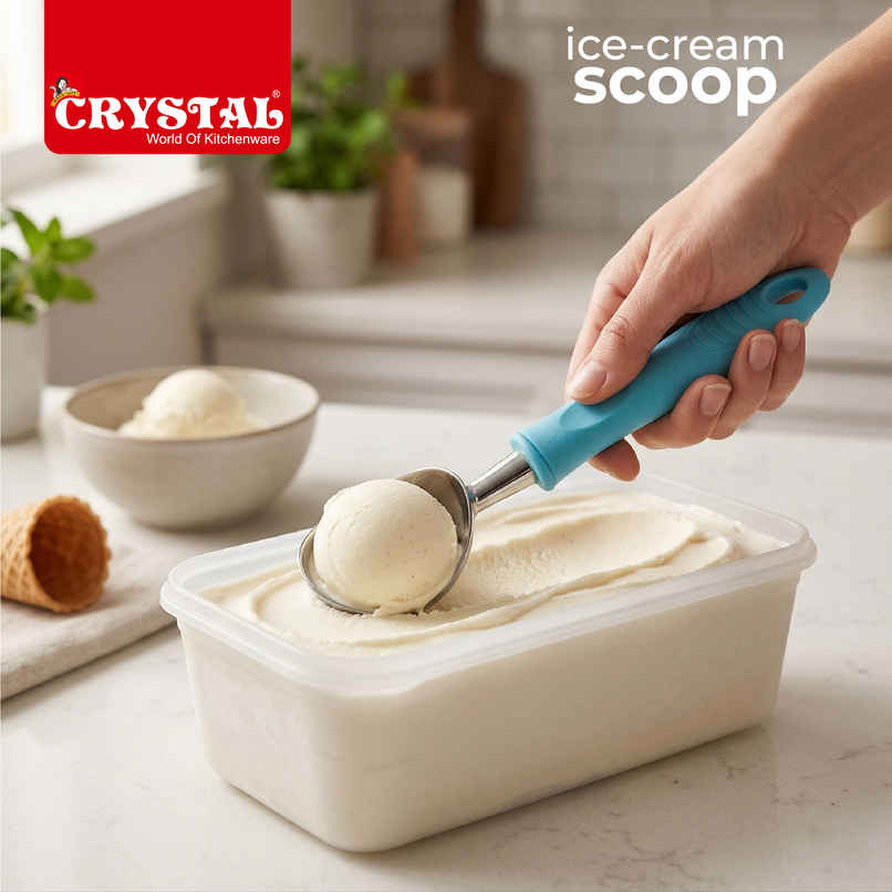 Crystal - Mka102 Stainless Steel Ice-Cream Scoop Multicolour Crystal - Mka102 Stainless Steel Ice-Cream Scoop Multicolour