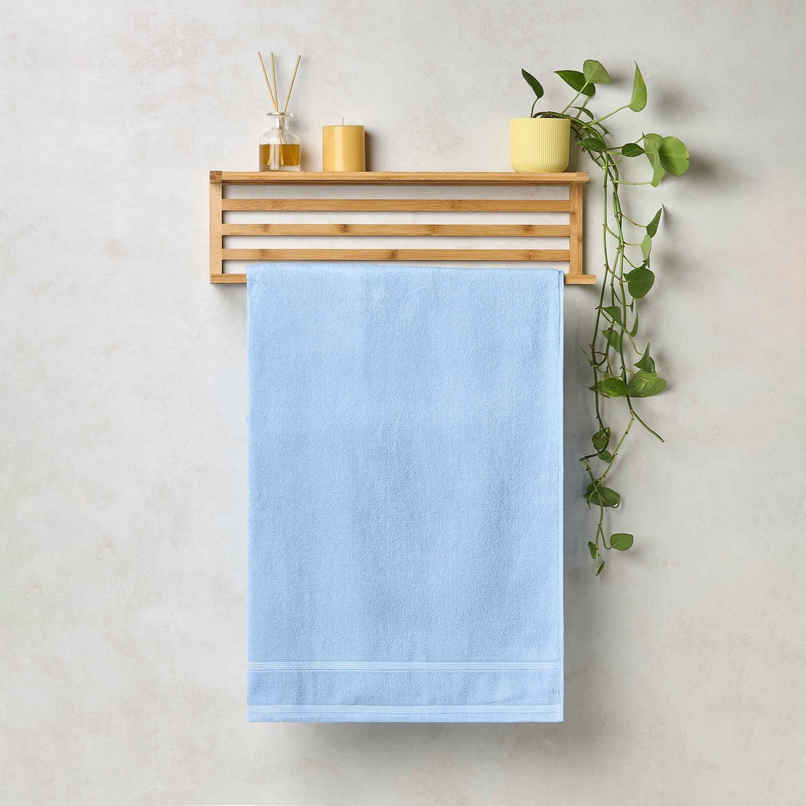 Himeya Zero Twist 350 GSM Cotton Bath Towel | Blue Himeya Zero Twist 350 GSM Cotton Bath Towel | Blue