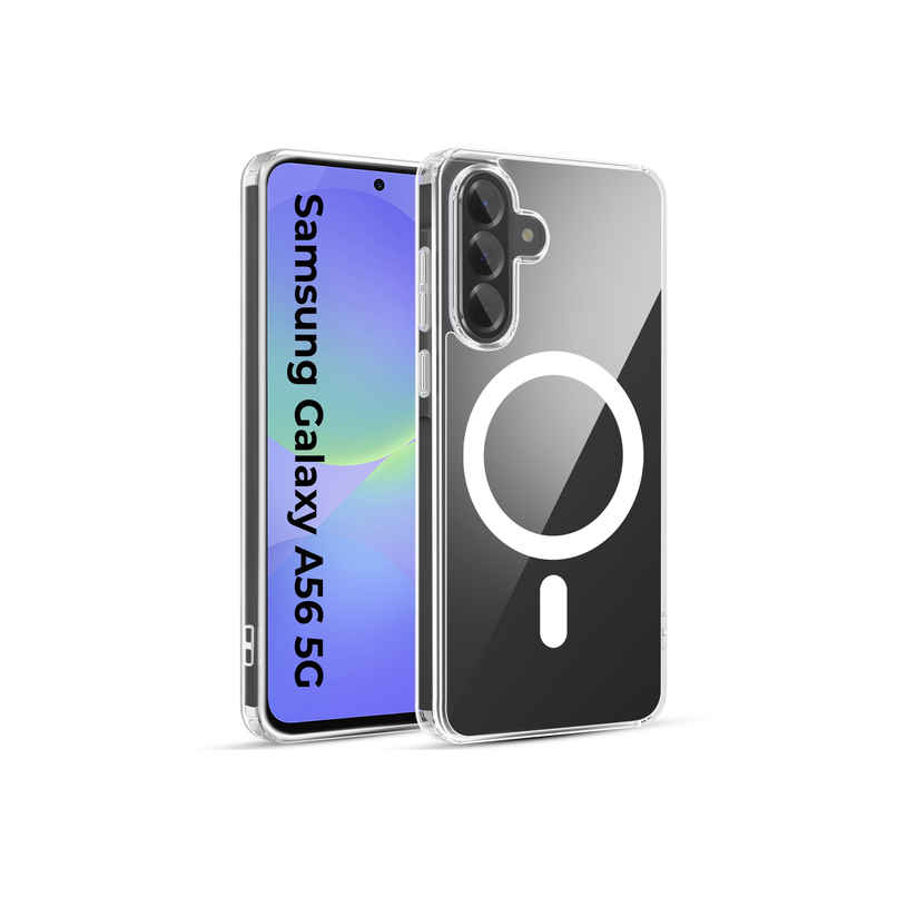 Artistque Case for Samsung Galaxy A56 Back Cover | Transparent Clear Magsafe Cover Artistque Case for Samsung Galaxy A56 Back Cover | Transparent Clear Magsafe Cover