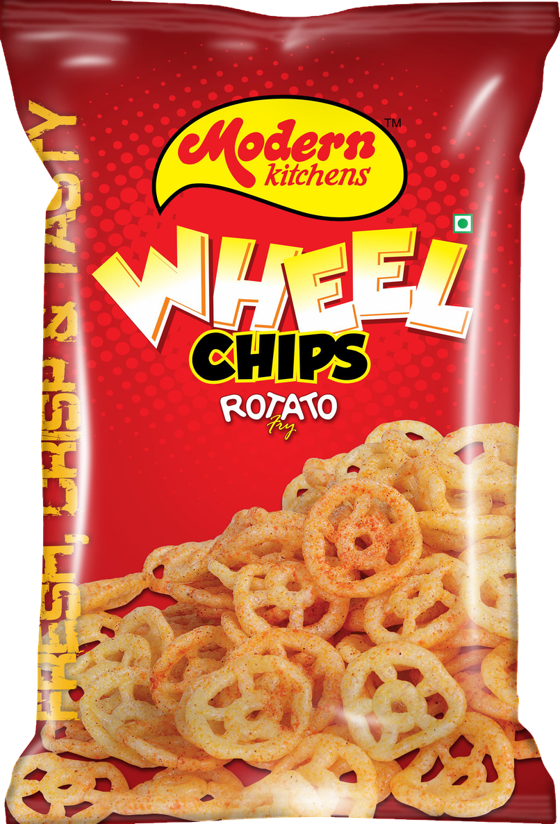 Modern Kitchens Wheel Chips | Crispy Fryums Snack