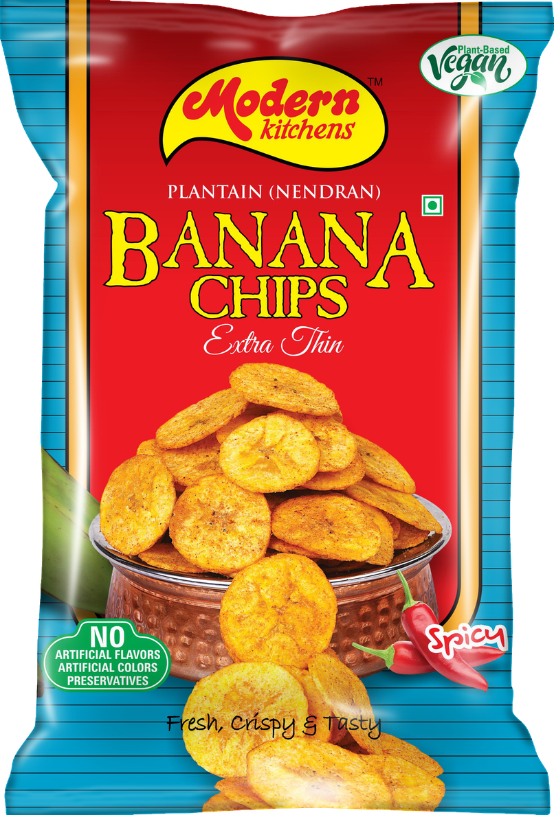 Modern Kitchens Banana Chips Spicy | Crispy & Tangy