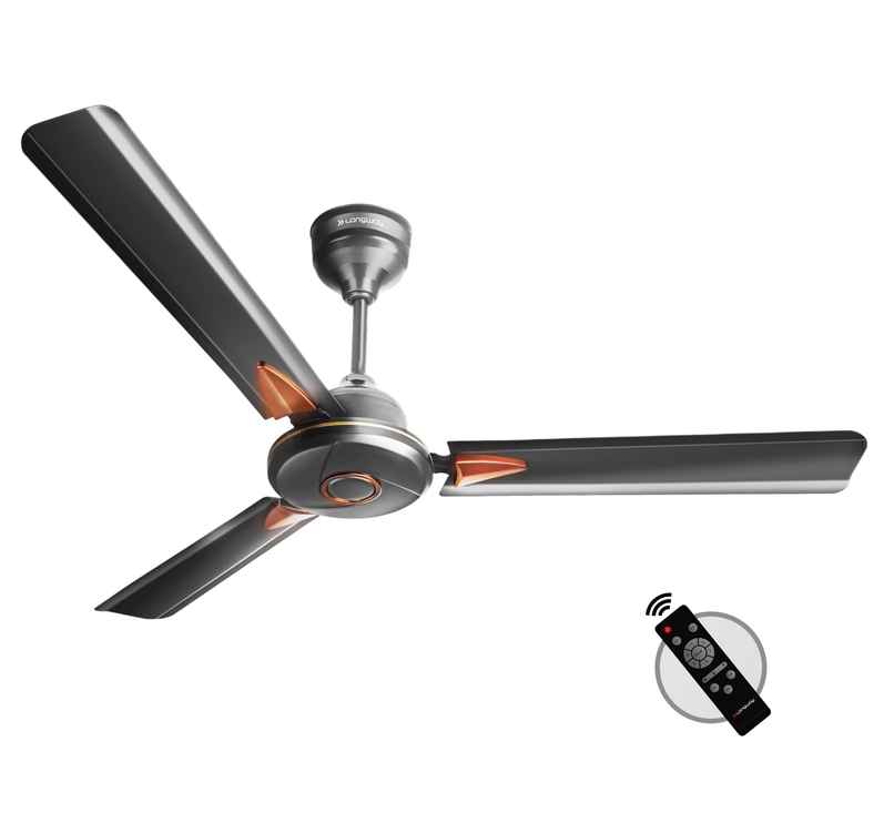 Longway Aero 1200 mm BLDC Ceiling Fan with Remote Control | Smoked Brown