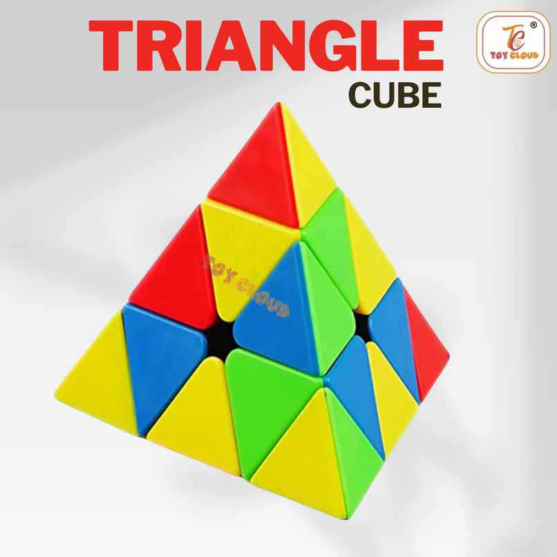 Toy Cloud Triangular Pyramid Puzzle Brain Teaser Cube Toy Stress Relief Fidget Toy
