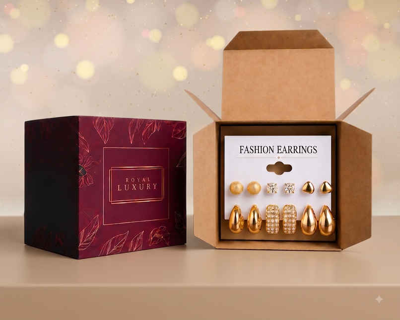 Luxe Earring Gift Hamper - Fashion Set | Mad Over Prints Luxe Earring Gift Hamper - Fashion Set | Mad Over Prints