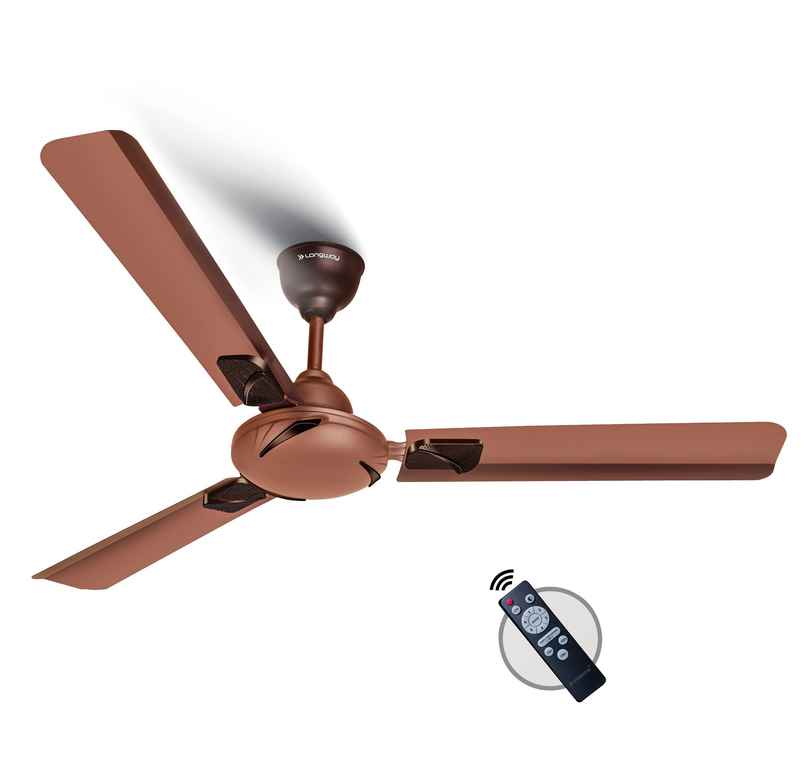 Longway Creta P1 Ceiling Fan,1200mm/48 inch, Remote Controlled,Anti-Dust,Star Rated, Rusty Brown Longway Creta P1 Ceiling Fan,1200mm/48 inch, Remote Controlled,Anti-Dust,Star Rated, Rusty Brown