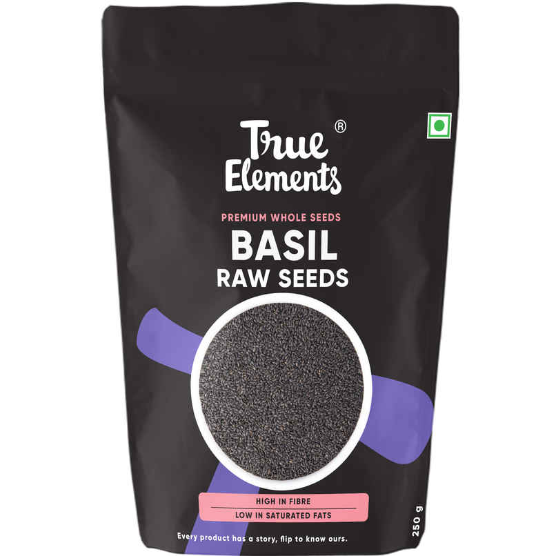 True Elements Basil Seeds Raw