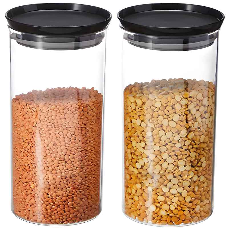 Youbee 1400 ml Multipurpose Plastic Storage Jar And Kitchen Storage Container Set Of 2 Youbee 1400 ml Multipurpose Plastic Storage Jar And Kitchen Storage Container Set Of 2