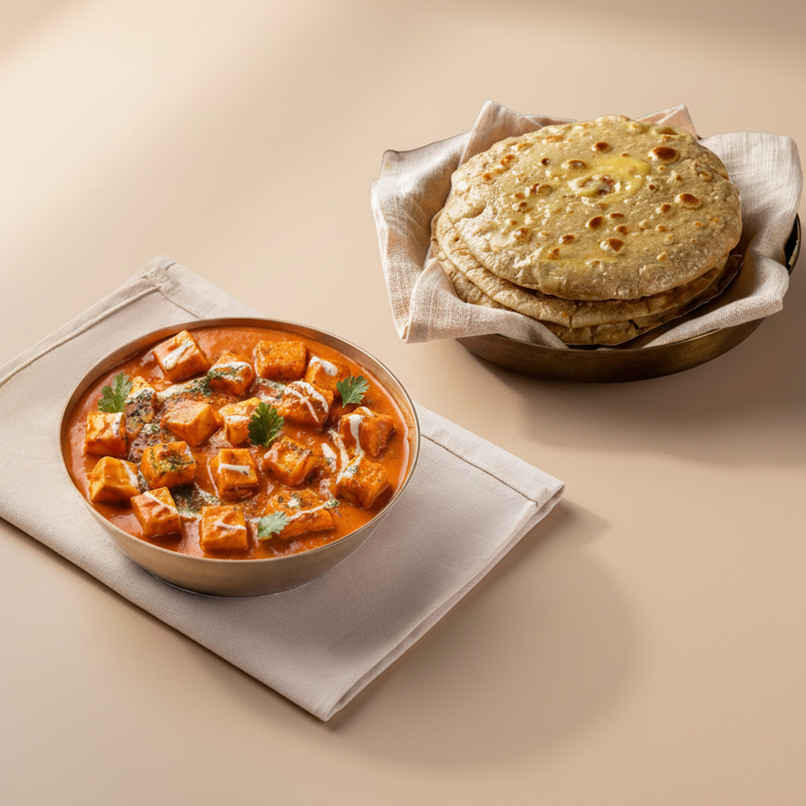 Paneer Makhani + Wheat Chapati (3 pcs)