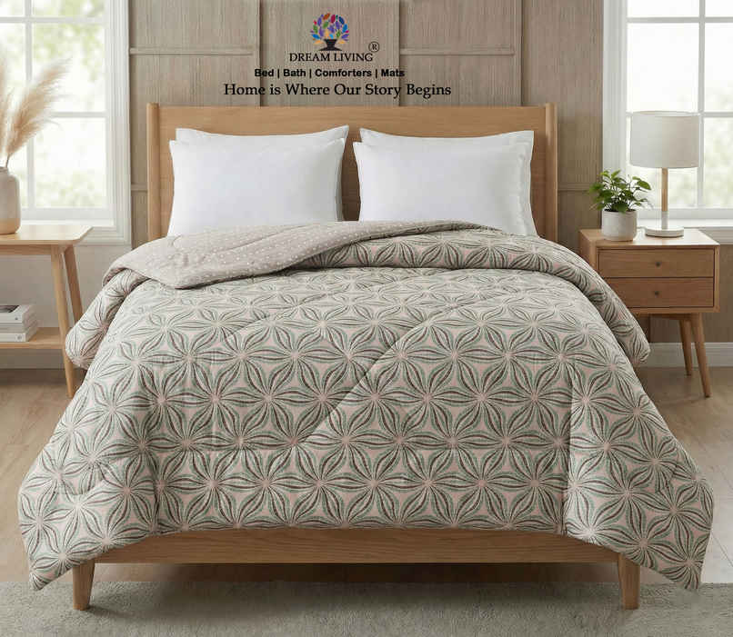 Dream Living Printed Reversible Double Bed AC Comforter 220 x 230 cm
