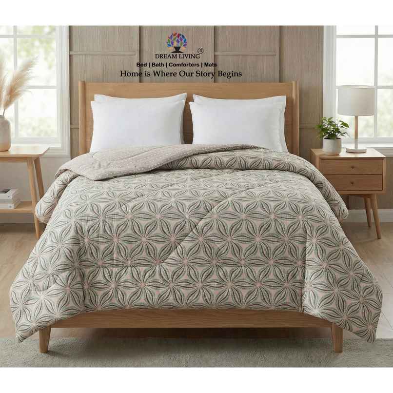 Dream Living Printed Reversible Double Bed AC Comforter 220 x 230 cm
