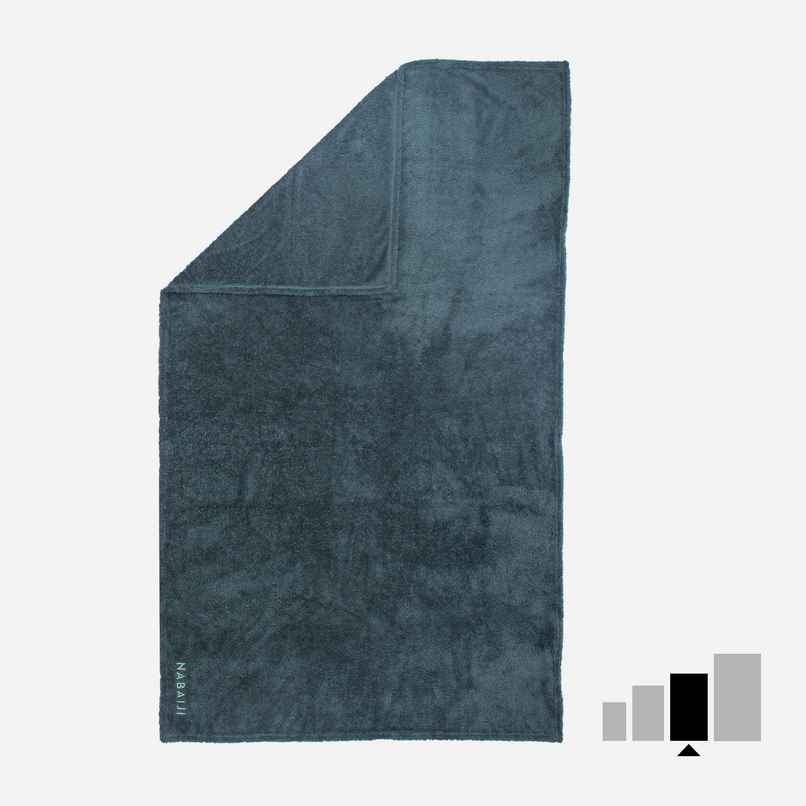 Nabaiji By Decathlon | Ultra-Soft Microfibre Towel L 32 x 52 in - Khaki Green Nabaiji By Decathlon | Ultra-Soft Microfibre Towel L 32 x 52 in - Khaki Green