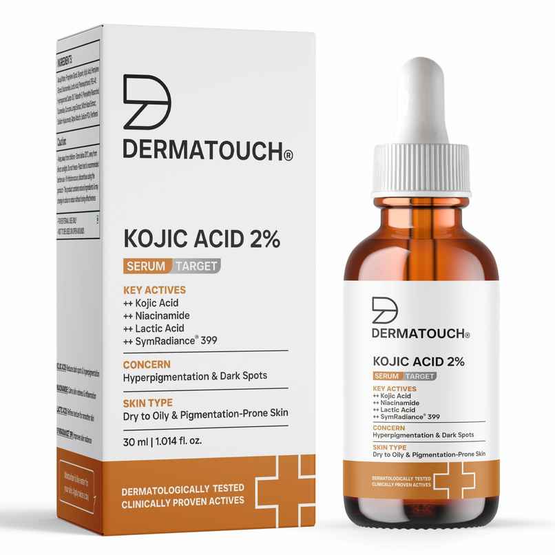 Dermatouch Kojic Acid 2% Serum Best For Hyperpigmentation & Uneven Skin Tone For Both Men & Women