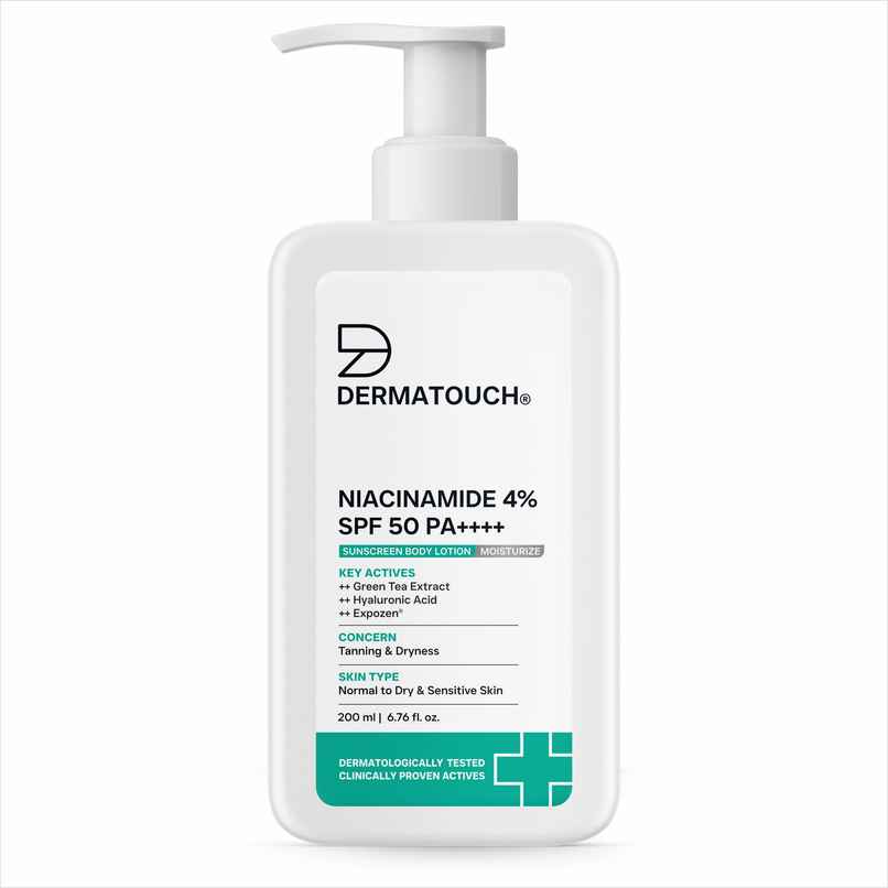 Dermatouch Niacinamide SPF Sunscreen Body Lotion For Tanning & Dryness