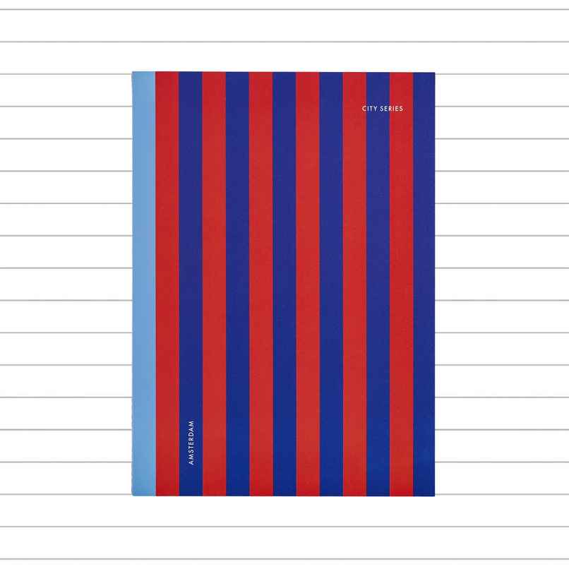 Tiger Notes City Series Ruled Notebook | Amsterdam | 160 Pages | A4 Size | Natural Shade