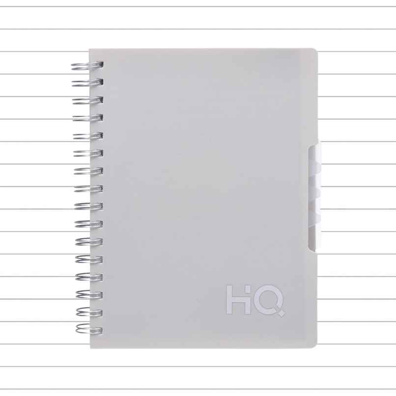Navneet HQ | Five Subject Book White Wiro Bound Single Line A5 Size (21 x 14.8 cm, 300 Pages) Navneet HQ | Five Subject Book White Wiro Bound Single Line A5 Size (21 x 14.8 cm, 300 Pages)