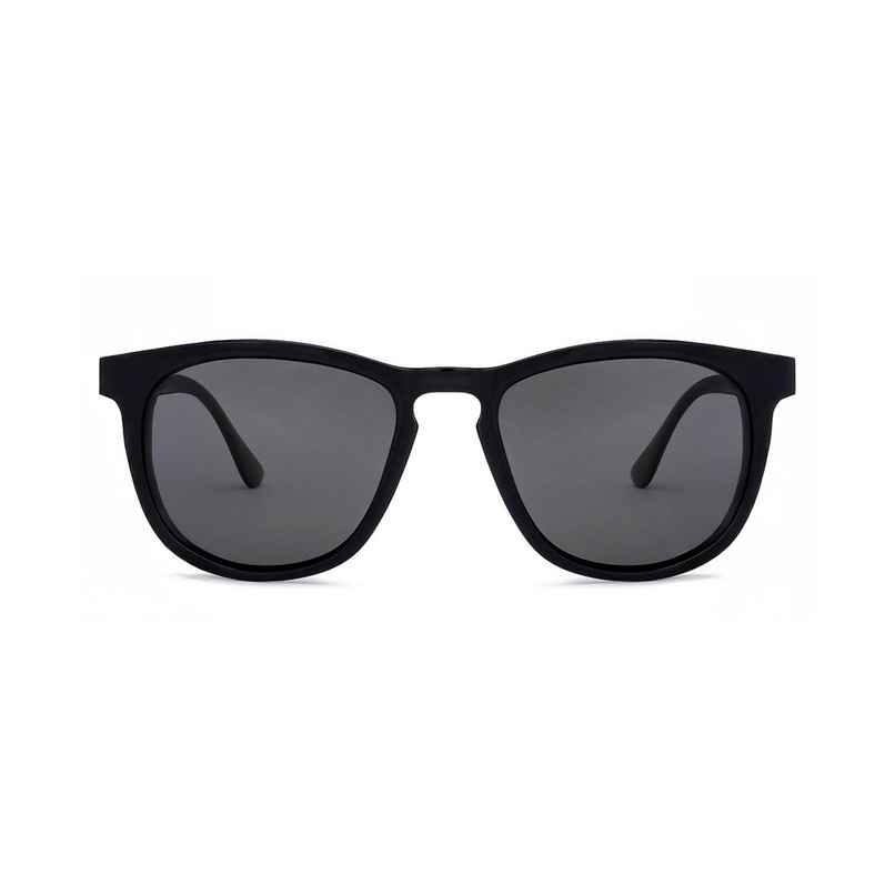Vincent Chase By Lenskart Unisex Solid Polycarbonate Wayfarer Sunglasses | Black - L