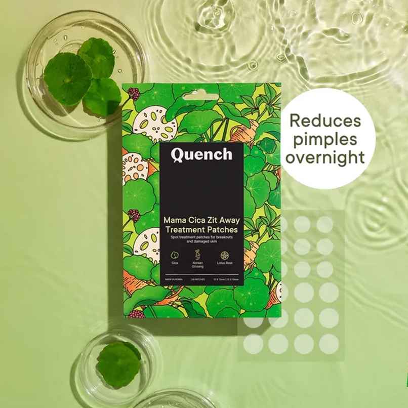 Quench Korean Acne Patches / Pimple Patches With Salicylic Acid Tea Tree Oil & Cica