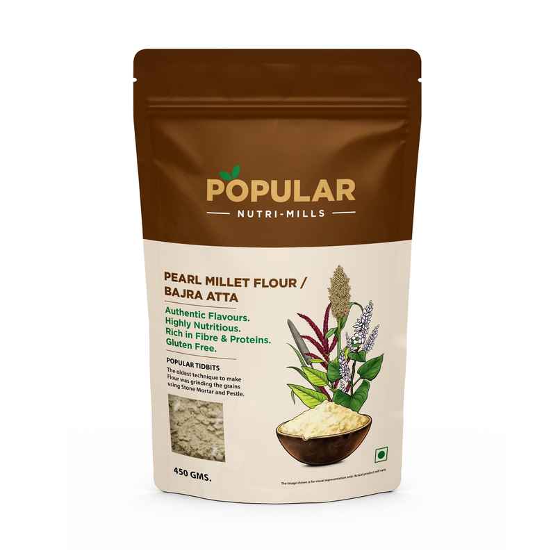 Popular Essentials Nutri Mills Pearl Millet Flour Bajra Atta