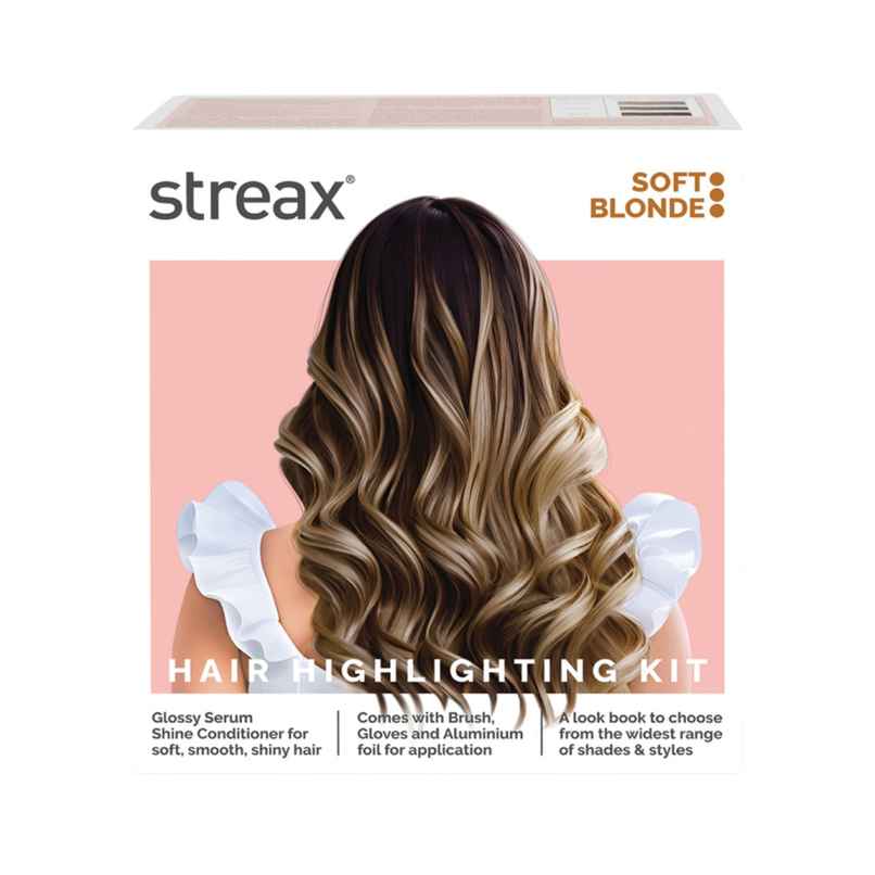 Streax Hair Colour Highlighting Kit Soft Blonde For Women