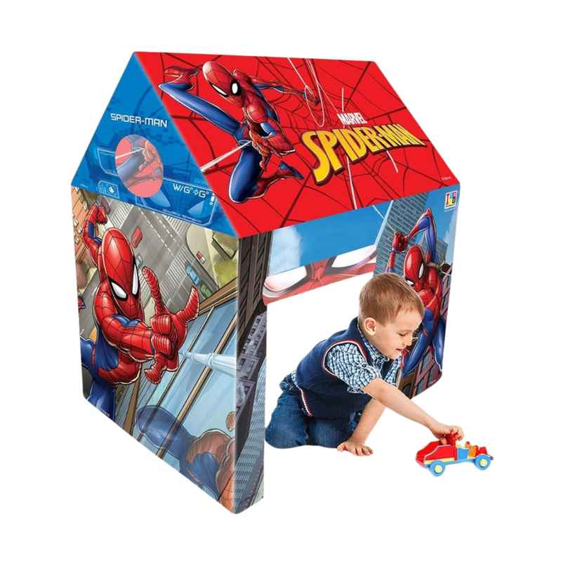 Itoys Marvel Spiderman Theme Jumbo Size Home Pretend Play House Tent For Kids Girls And Boys