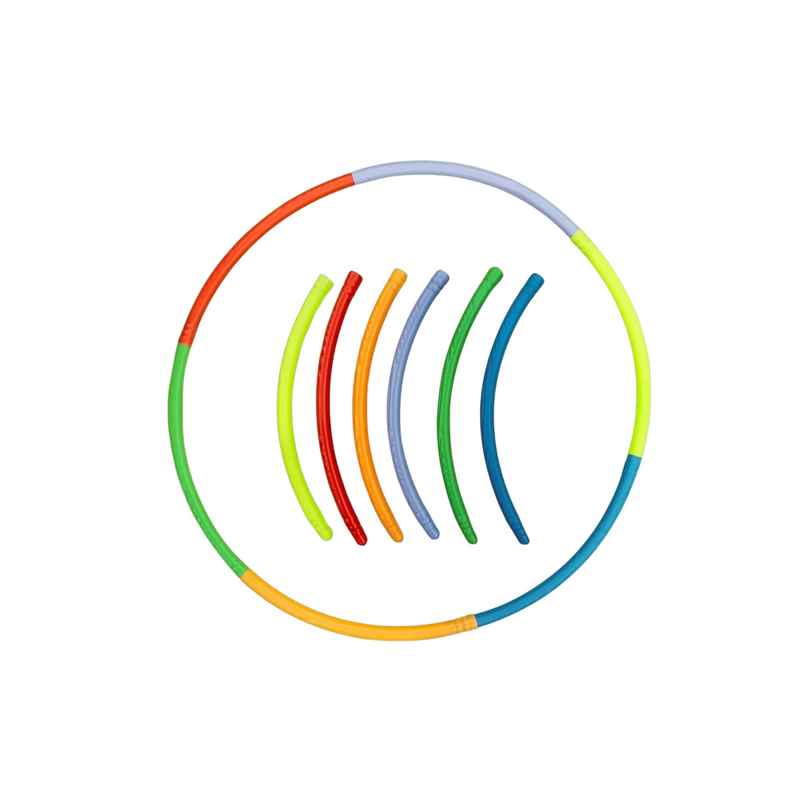 Zike Premium Hula Hoop Collapisble, 6 Pieces